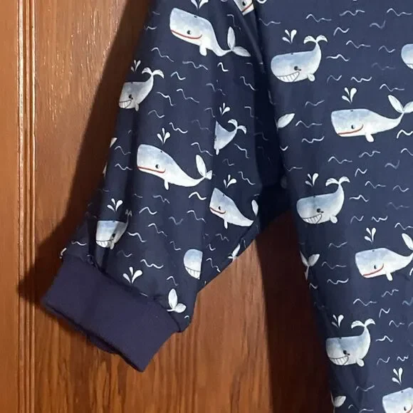 LovinPet Dog Shirt Sun Shield Shirt Ocean Whales Print Lightweight Pullover NWT - Picture 3 of 8